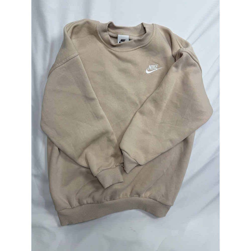 Nike Girls M Sportswear Club Fleece Oversized Sweatshirt Sanddrift FD2923-126